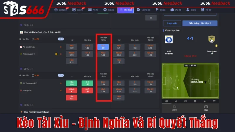 Kèo Tài Xỉu
